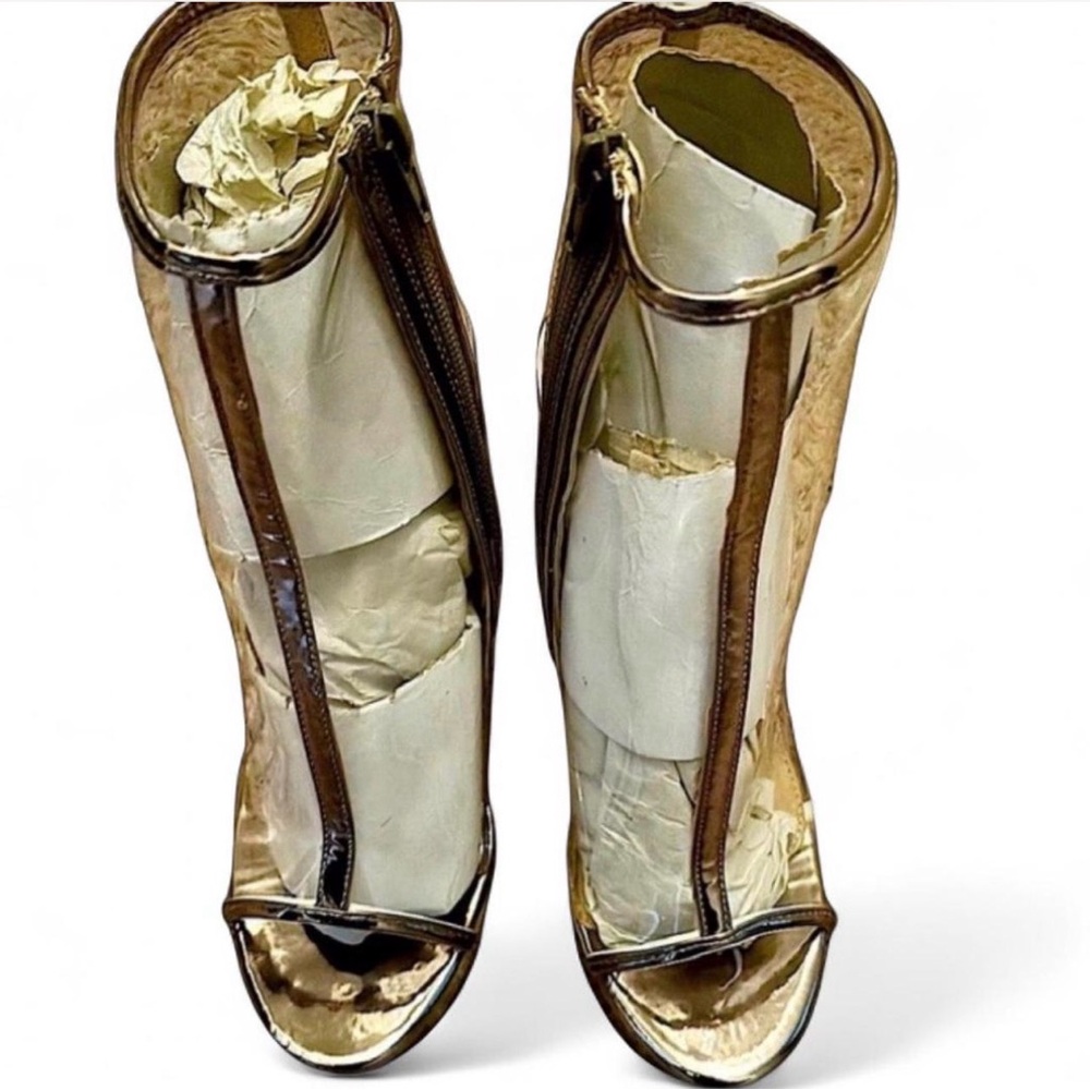 Clear and silver heels - perfect for a night out!